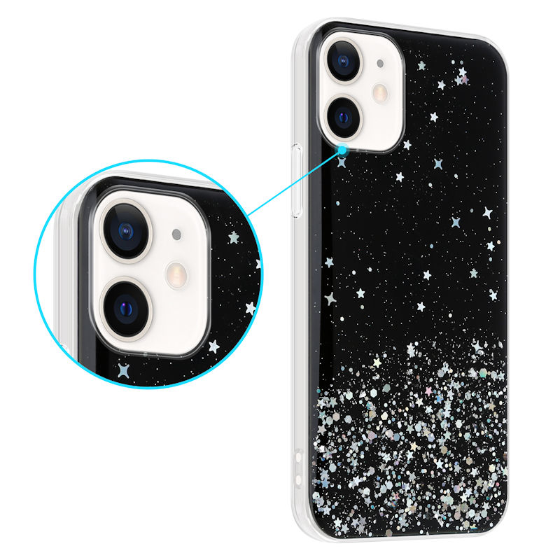Pokrowiec MX Shine czarny Apple iPhone 11 Pro Max / 2 Pokrowiec MX Shine czarny Apple iPhone 11 Pro Max / 2