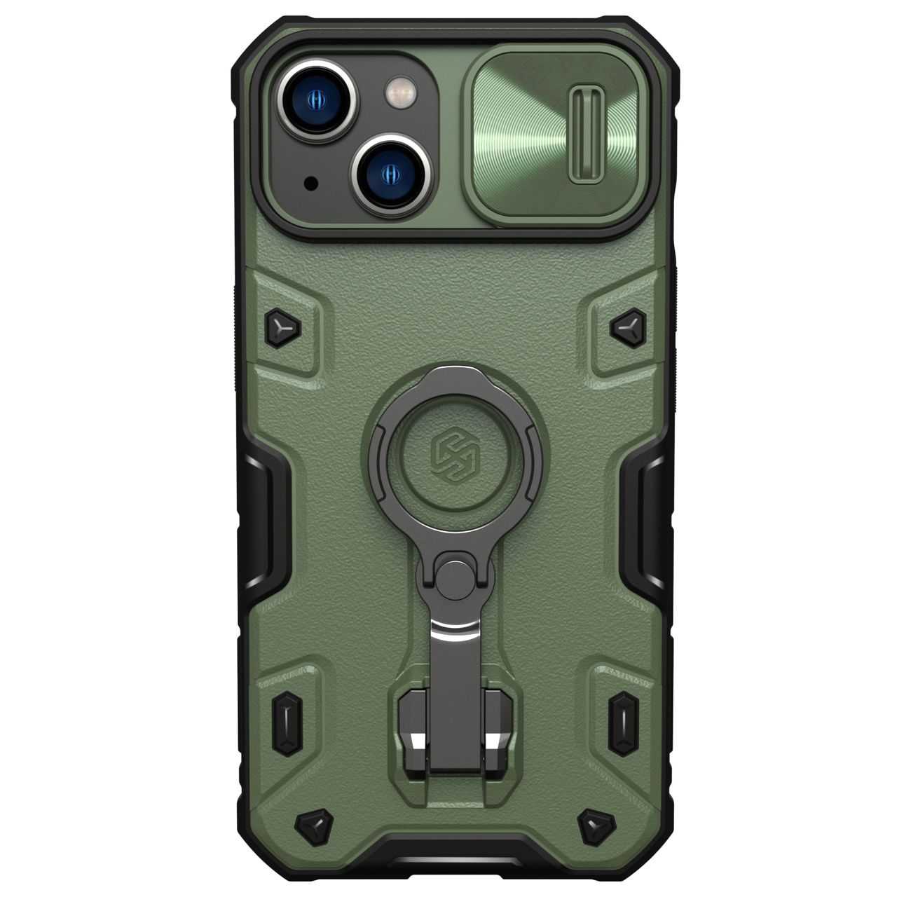 Pokrowiec Nillkin CamShield Armor Pro ciemnozielony Apple iPhone 14