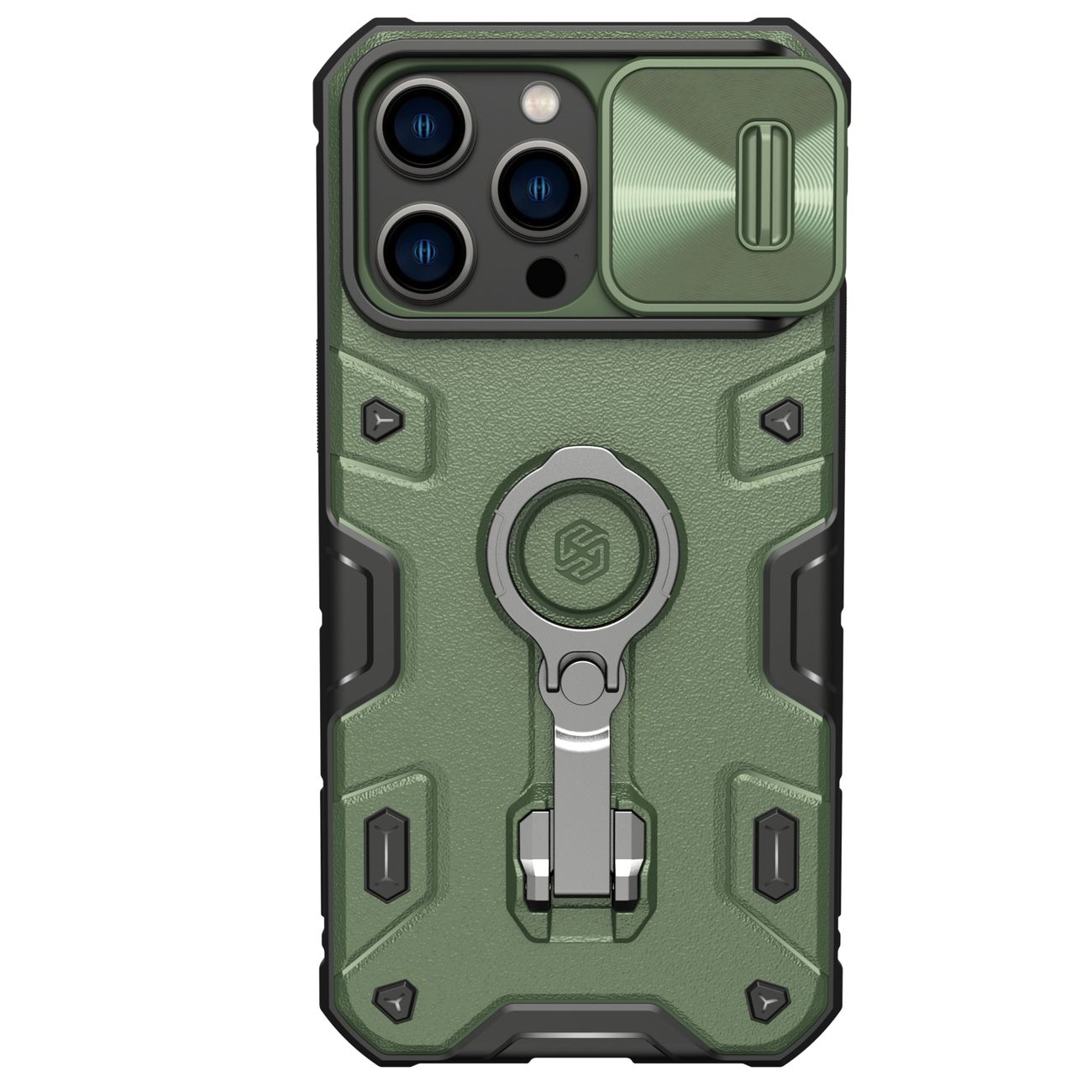 Pokrowiec Nillkin CamShield Armor Pro ciemnozielony Apple iPhone 14 Pro Max