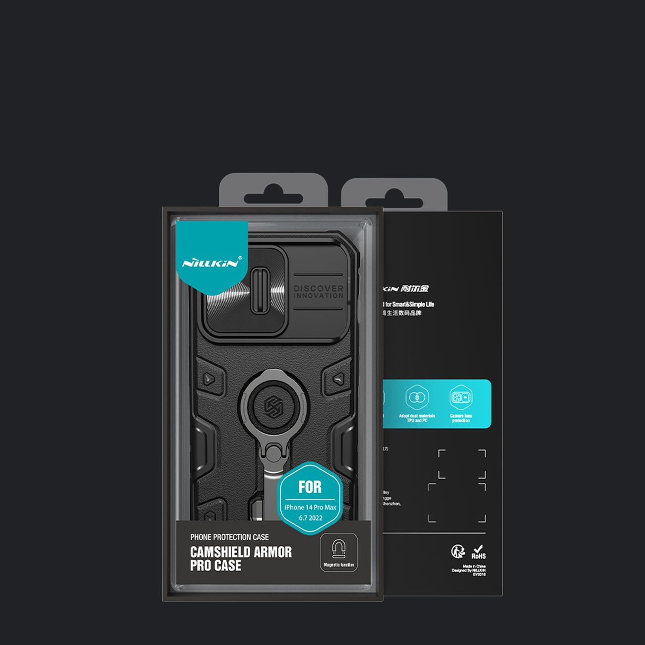 Pokrowiec Nillkin CamShield Armor Pro ciemnozielony Apple iPhone 14 Pro Max / 5