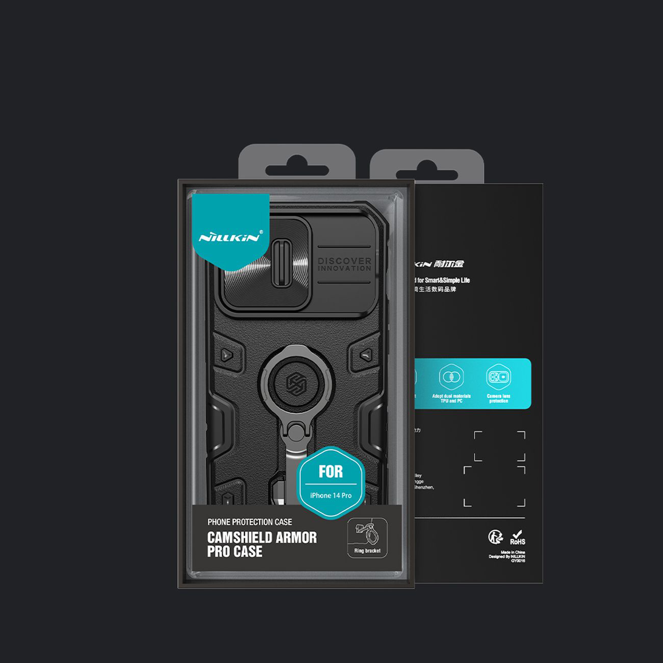 Pokrowiec Nillkin CamShield Armor Pro czarny Apple iPhone 14 Pro / 5