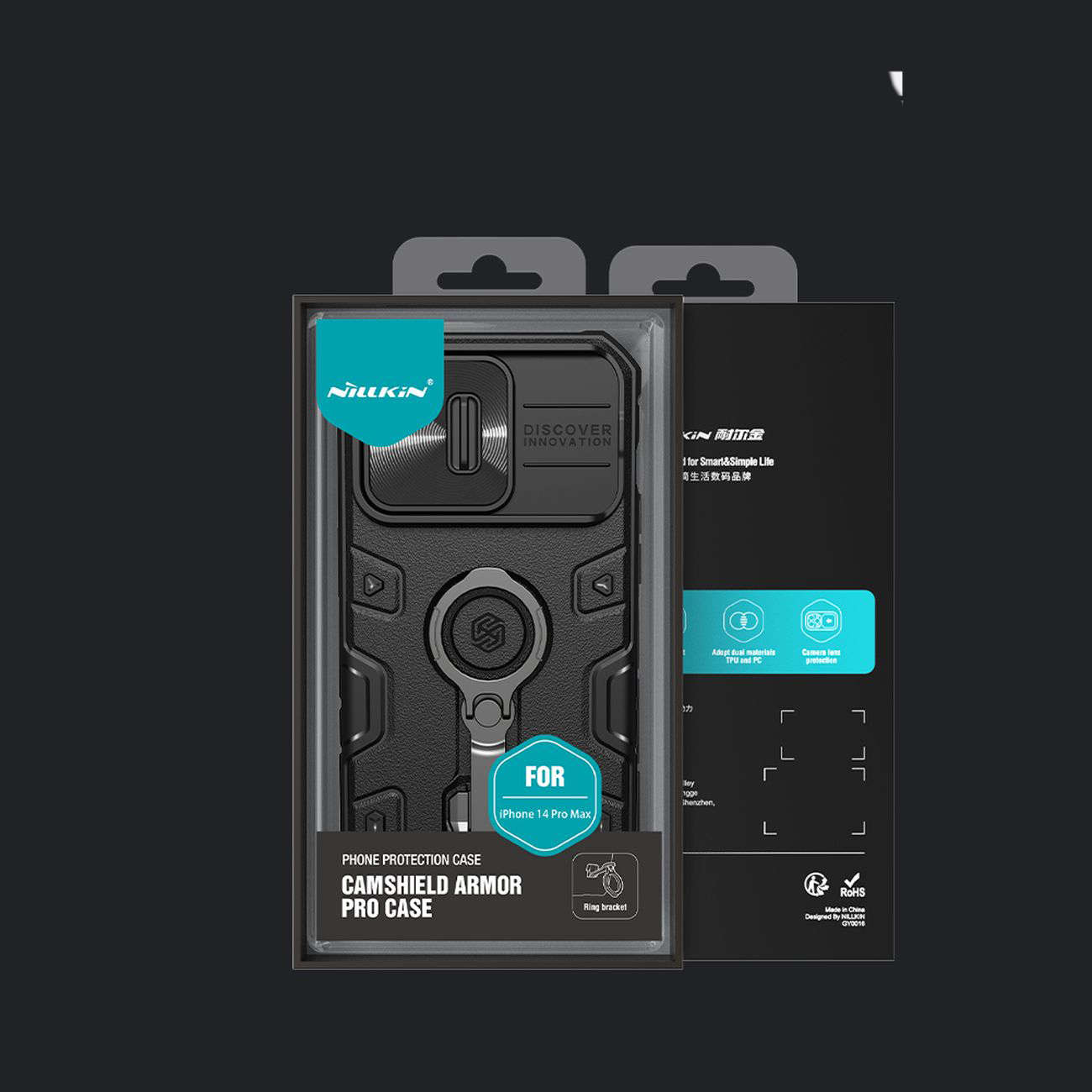 Pokrowiec Nillkin CamShield Armor Pro czarny Apple iPhone 14 Pro Max / 5