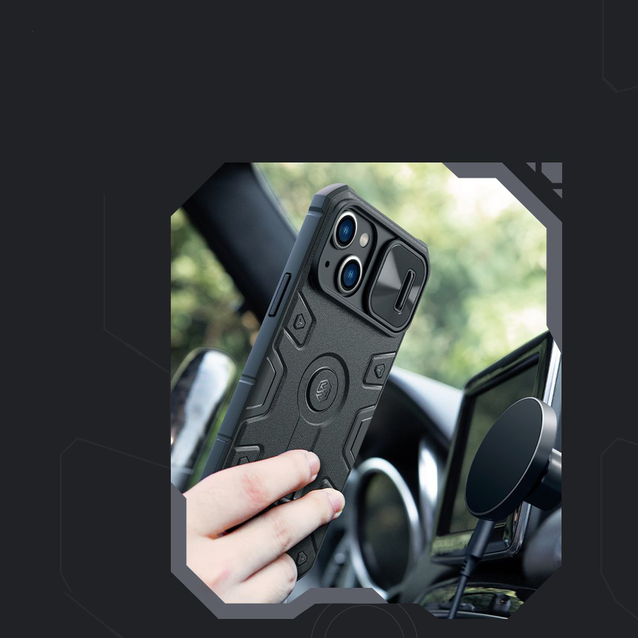 Pokrowiec Nillkin CamShield Armor Pro niebieski Apple iPhone 14 Plus / 12