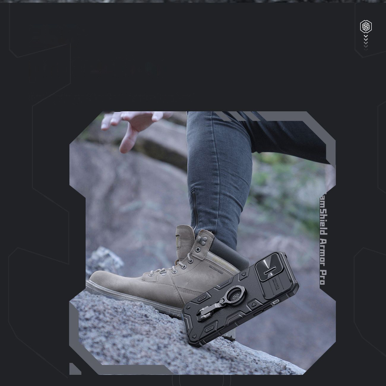 Pokrowiec Nillkin CamShield Armor Pro niebieski Apple iPhone 14 Pro / 10