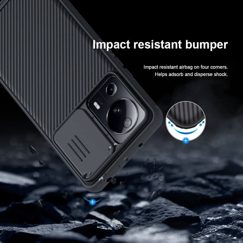 Pokrowiec Nillkin Camshield Pro czarny Xiaomi 13 Lite / 10