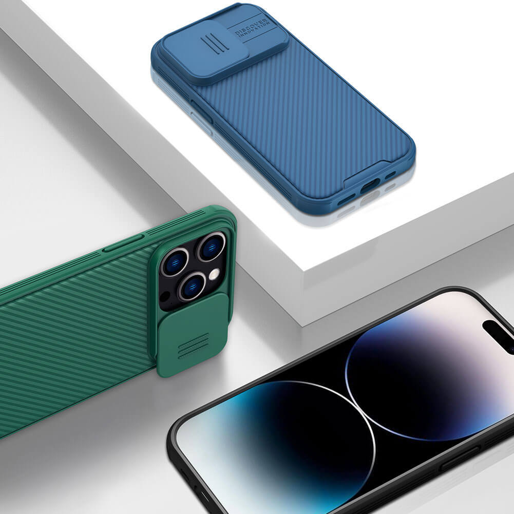 Pokrowiec Nillkin Camshield Pro niebieski Apple iPhone 14 Pro Max / 11 Pokrowiec Nillkin Camshield Pro niebieski Apple iPhone 14 Pro Max / 11