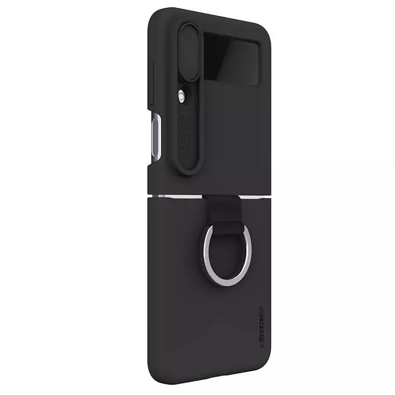 Pokrowiec Nillkin CamShield Silky Silicone czarny Samsung Galaxy Z Flip 4 5G / 5