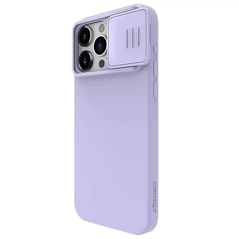 Pokrowiec Nillkin CamShield Silky Silicone fioletowy Apple iPhone 15 Pro / 5