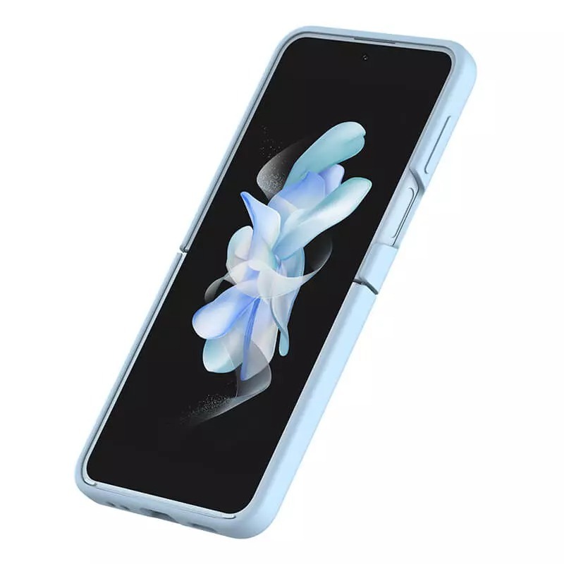 Pokrowiec Nillkin CamShield Silky Silicone jasnoniebieski Samsung Galaxy Z Flip 4 5G / 3