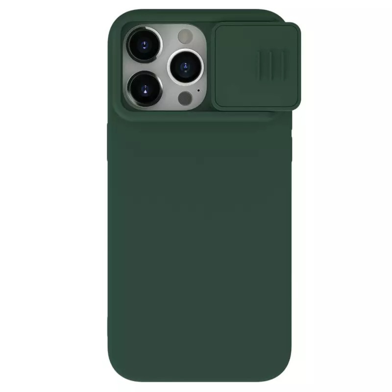 Pokrowiec Nillkin CamShield Silky Silicone zielony Apple iPhone 15 Pro Max