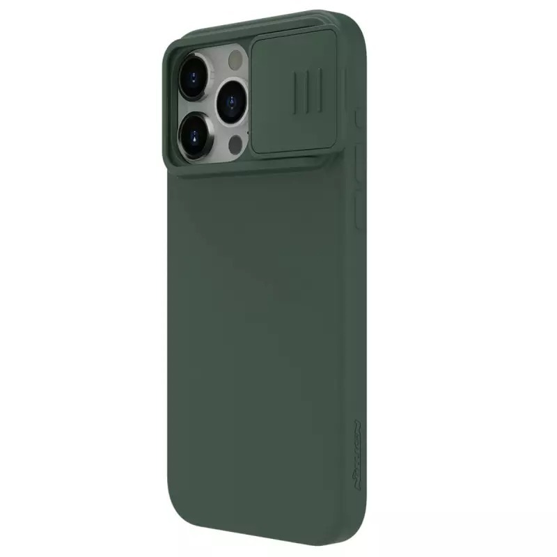 Pokrowiec Nillkin CamShield Silky Silicone zielony Apple iPhone 15 Pro Max / 4