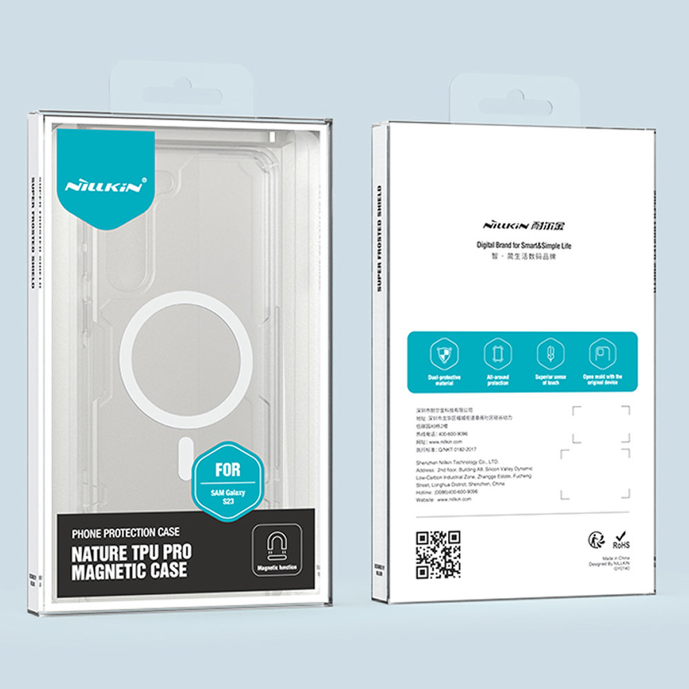 Pokrowiec Nillkin Nature Pro Magnetic Case MagSafe bia�y Samsung Galaxy S23 / 5