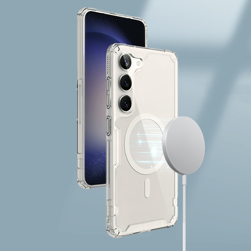 Pokrowiec Nillkin Nature Pro Magnetic Case MagSafe biały Samsung Galaxy S23 Plus / 7 Pokrowiec Nillkin Nature Pro Magnetic Case MagSafe biały Samsung Galaxy S23 Plus / 7