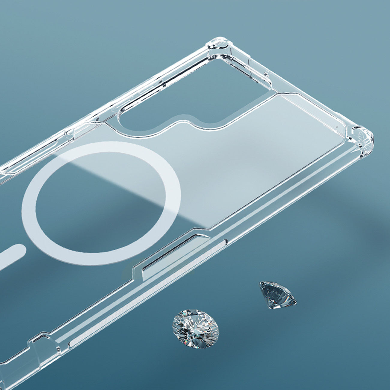 Pokrowiec Nillkin Nature Pro Magnetic Case MagSafe bia�y Samsung Galaxy S23 Ultra / 8