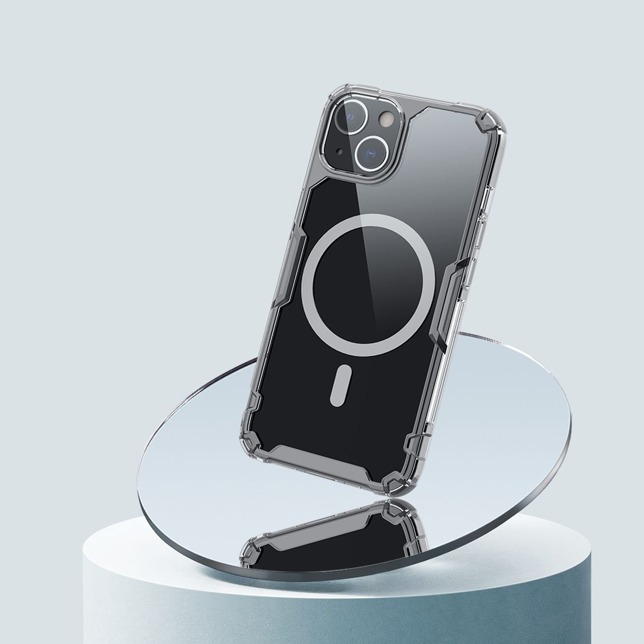 Pokrowiec Nillkin Nature Pro Magnetic Case MagSafe niebieski Apple iPhone 14 / 10