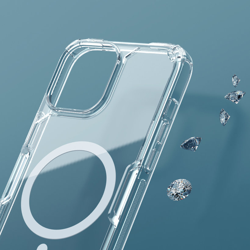 Pokrowiec Nillkin Nature Pro Magnetic Case MagSafe przeźroczysty Apple iPhone 13 / 10 Pokrowiec Nillkin Nature Pro Magnetic Case MagSafe przeźroczysty Apple iPhone 13 / 10
