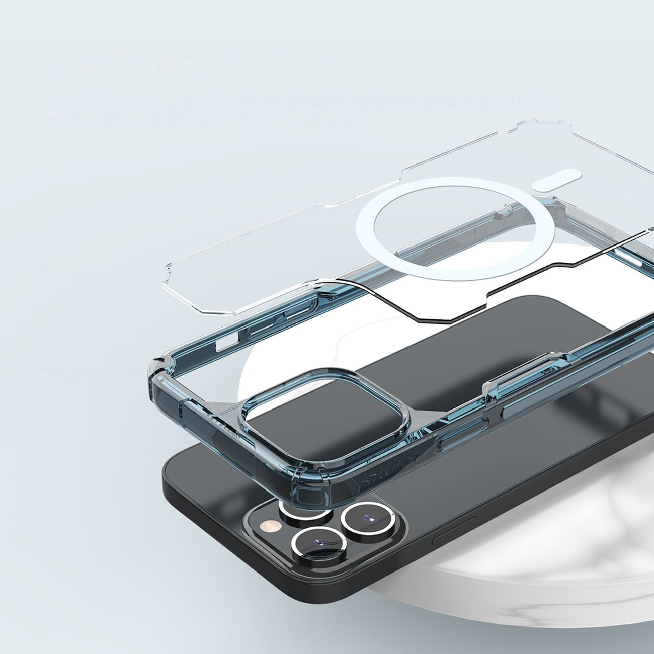 Pokrowiec Nillkin Nature Pro Magnetic Case MagSafe przeroczysty Apple iPhone 14 Pro / 12