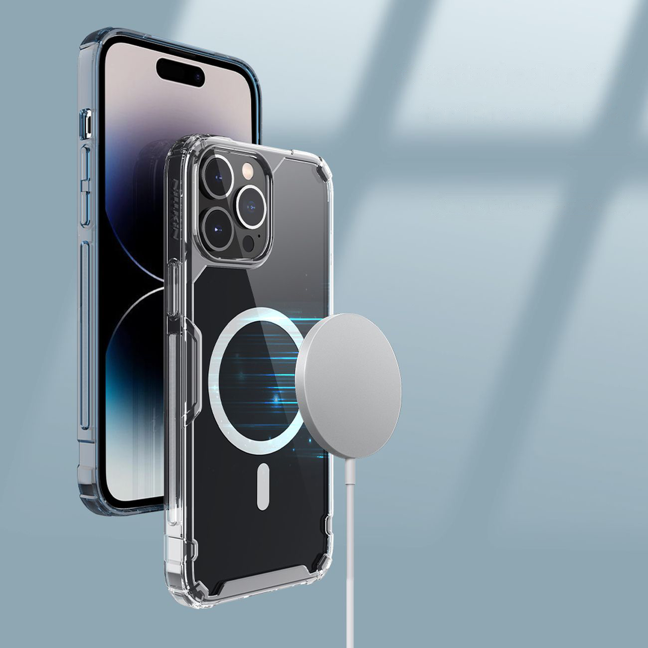 Pokrowiec Nillkin Nature Pro Magnetic Case MagSafe przeroczysty Apple iPhone 14 Pro / 8
