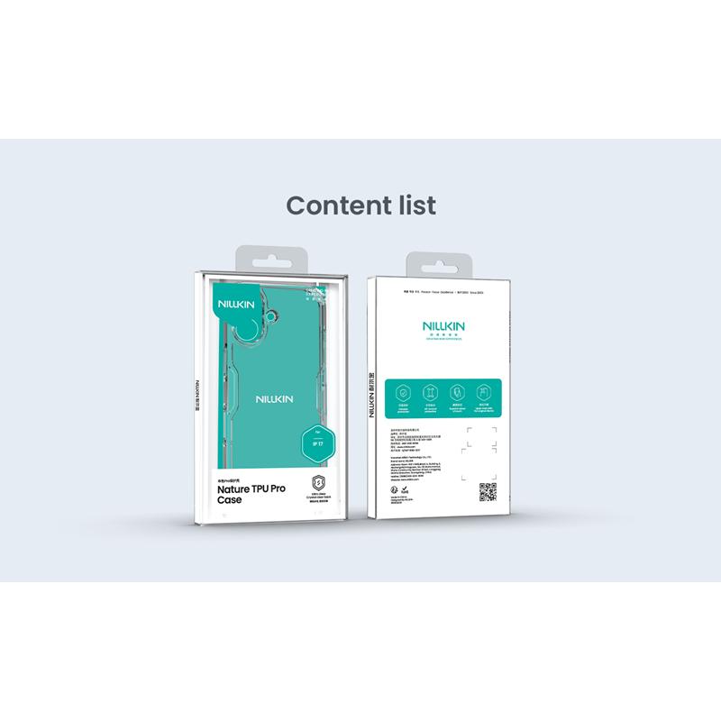Pokrowiec Nillkin Nature prze�roczysty Apple iPhone 17 / 5