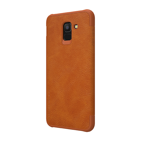 Pokrowiec Nillkin Qin sk�rzany br�zowy Samsung Galaxy J6 (2018) / 5