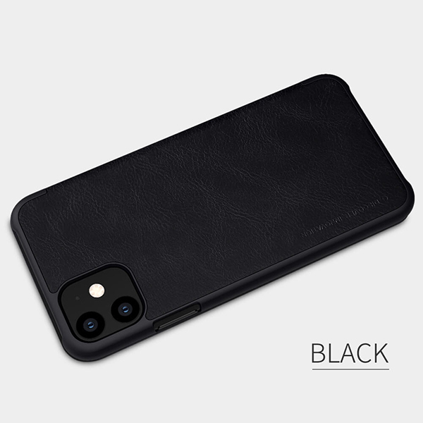 Pokrowiec Nillkin Qin skórzany czarny Apple iPhone 11 / 5 Pokrowiec Nillkin Qin skórzany czarny Apple iPhone 11 / 5