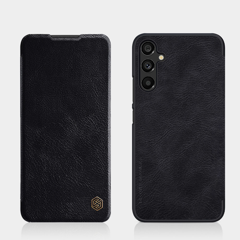 Pokrowiec Nillkin Qin sk�rzany czarny Samsung Galaxy A34 5G / 11