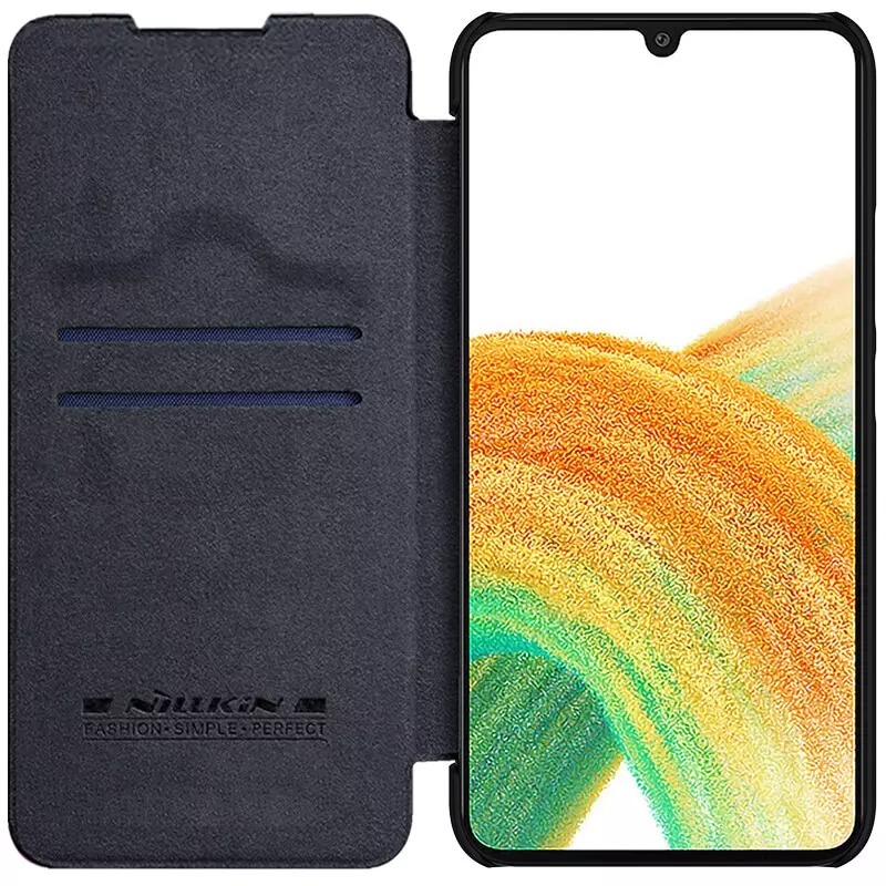 Pokrowiec Nillkin Qin sk�rzany czarny Samsung Galaxy A34 5G / 3