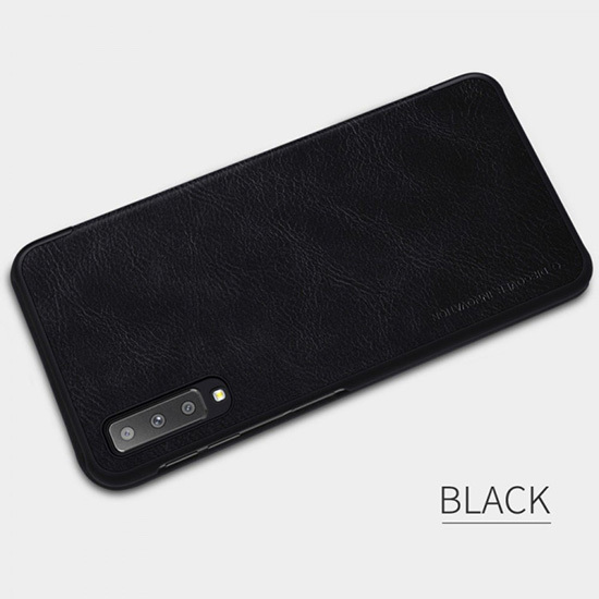 Pokrowiec Nillkin Qin sk�rzany czarny Samsung Galaxy A7 / 3
