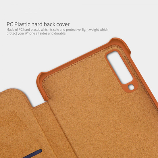 Pokrowiec Nillkin Qin sk�rzany czarny Samsung Galaxy A7 / 9