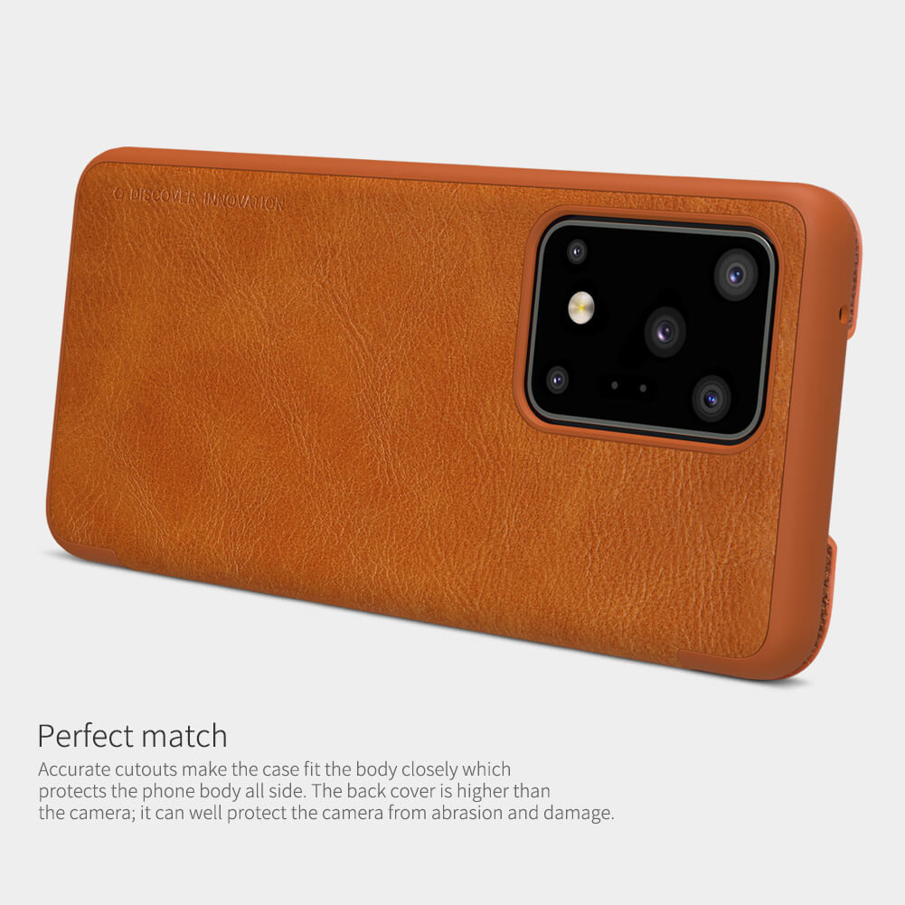 Pokrowiec Nillkin Qin skórzany czerwony Samsung galaxy S20 Ultra / 10 Pokrowiec Nillkin Qin skórzany czerwony Samsung galaxy S20 Ultra / 10