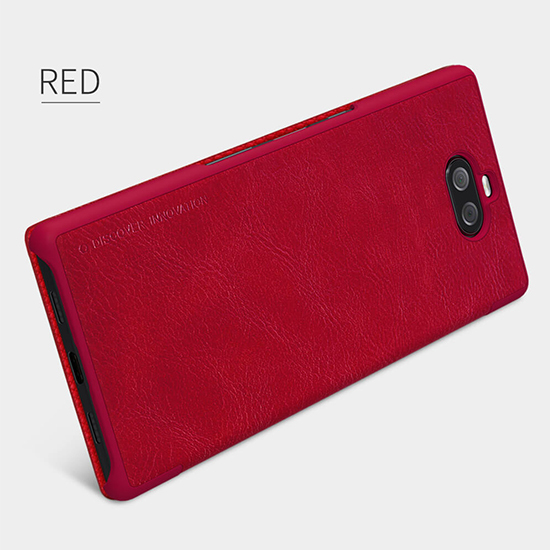 Pokrowiec Nillkin Qin skrzany czerwony Sony Xperia 10 Plus / 5