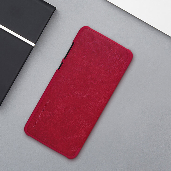 Pokrowiec Nillkin Qin skrzany czerwony Xiaomi Redmi Note 10 / 2