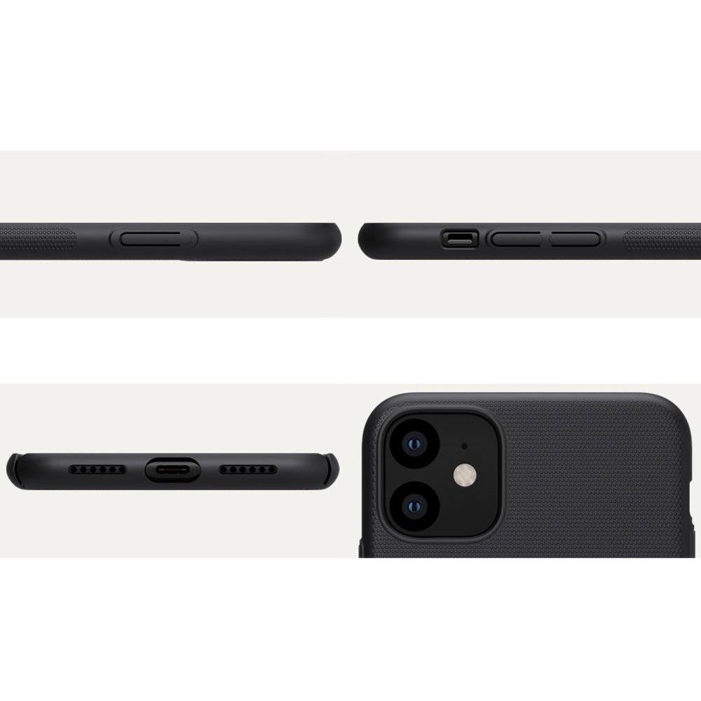 Pokrowiec Nillkin Super Frosted Shield czarny Apple iPhone 11 / 10 Pokrowiec Nillkin Super Frosted Shield czarny Apple iPhone 11 / 10