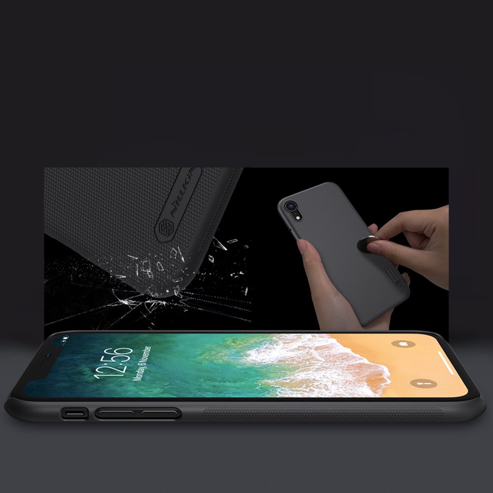 Pokrowiec Nillkin Super Frosted Shield czarny Apple iPhone XR / 6 Pokrowiec Nillkin Super Frosted Shield czarny Apple iPhone XR / 6