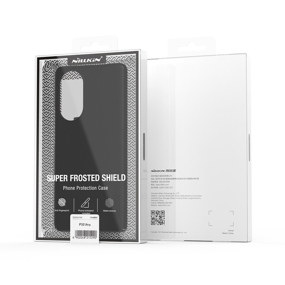 Pokrowiec Nillkin Super Frosted Shield czarny Huawei P50 Pro / 5