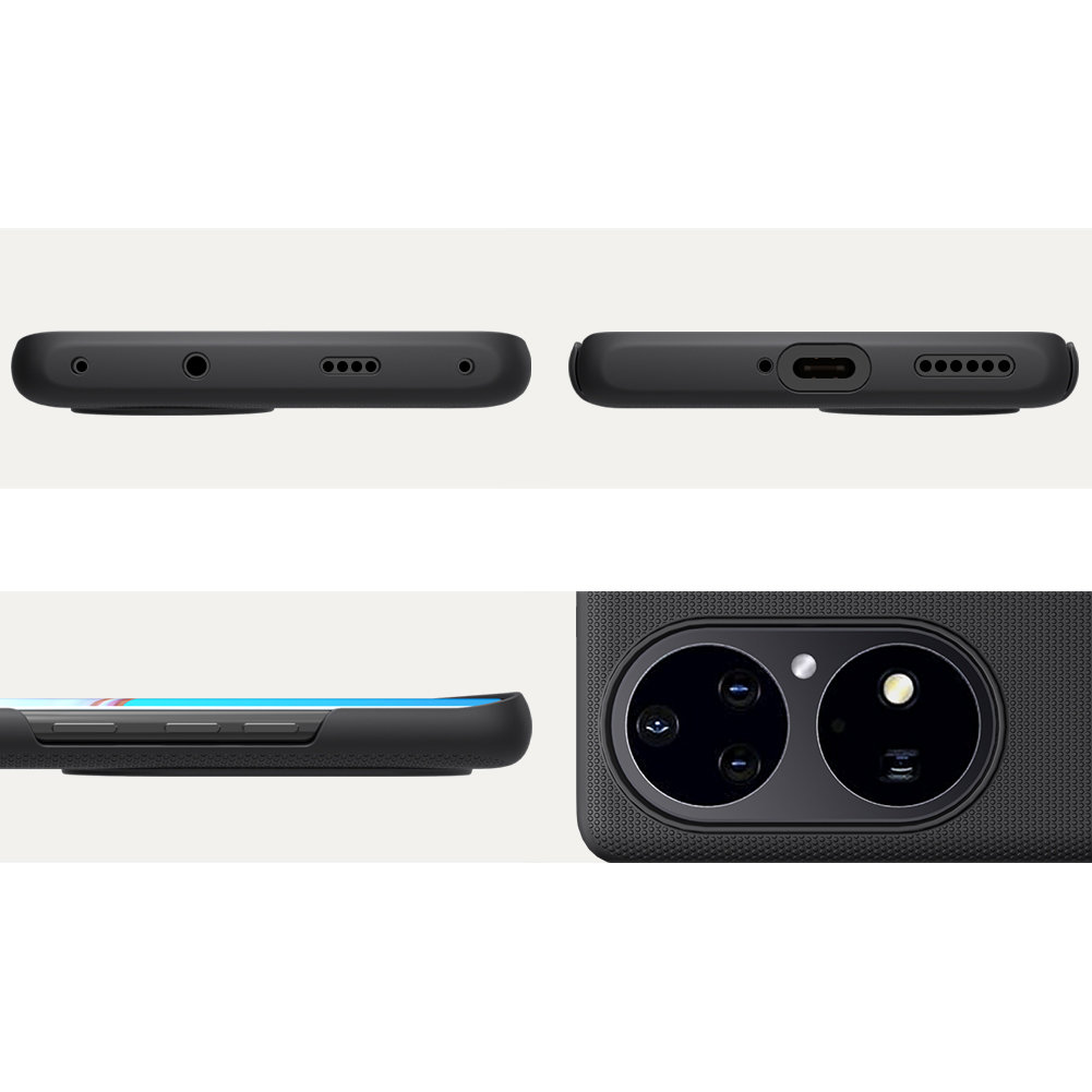 Pokrowiec Nillkin Super Frosted Shield czarny Huawei P50 Pro / 7