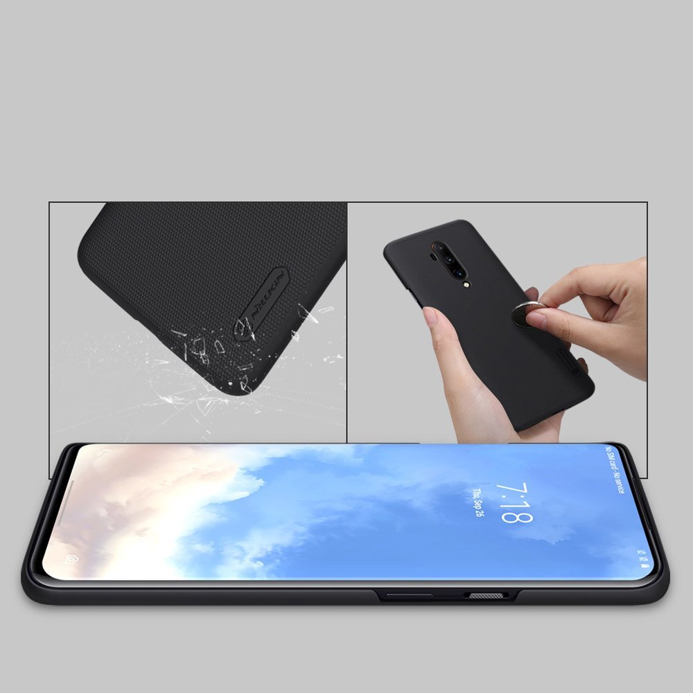 Pokrowiec Nillkin Super Frosted Shield czarny OnePlus 7T Pro / 10 Pokrowiec Nillkin Super Frosted Shield czarny OnePlus 7T Pro / 10