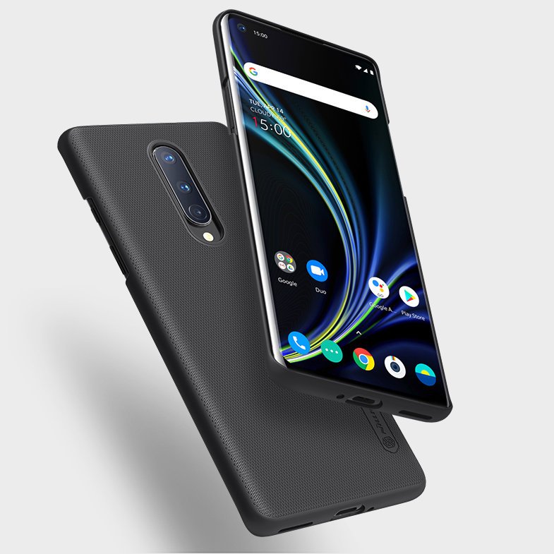 Pokrowiec Nillkin Super Frosted Shield czarny OnePlus 8 / 5