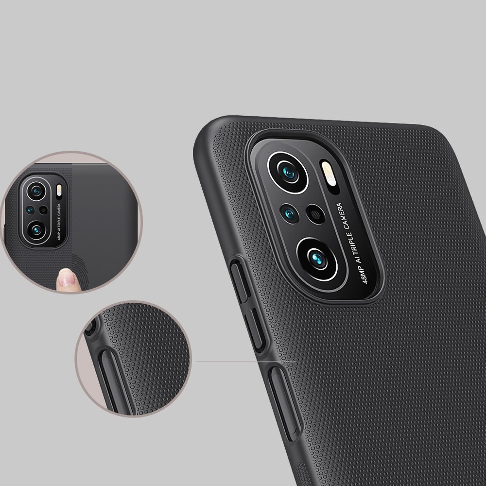 Pokrowiec Nillkin Super Frosted Shield czarny Poco F3 / 10