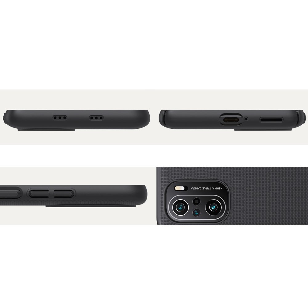 Pokrowiec Nillkin Super Frosted Shield czarny Poco F3 / 11