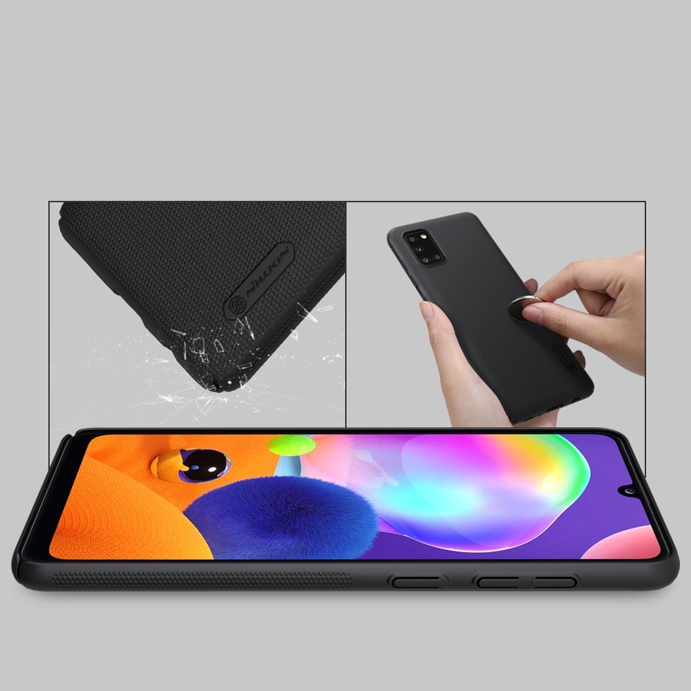 Pokrowiec Nillkin Super Frosted Shield czarny Samsung A31 / 6