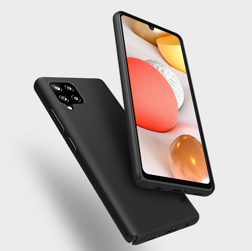 Pokrowiec Nillkin Super Frosted Shield czarny Samsung Galaxy A42 5G / 7