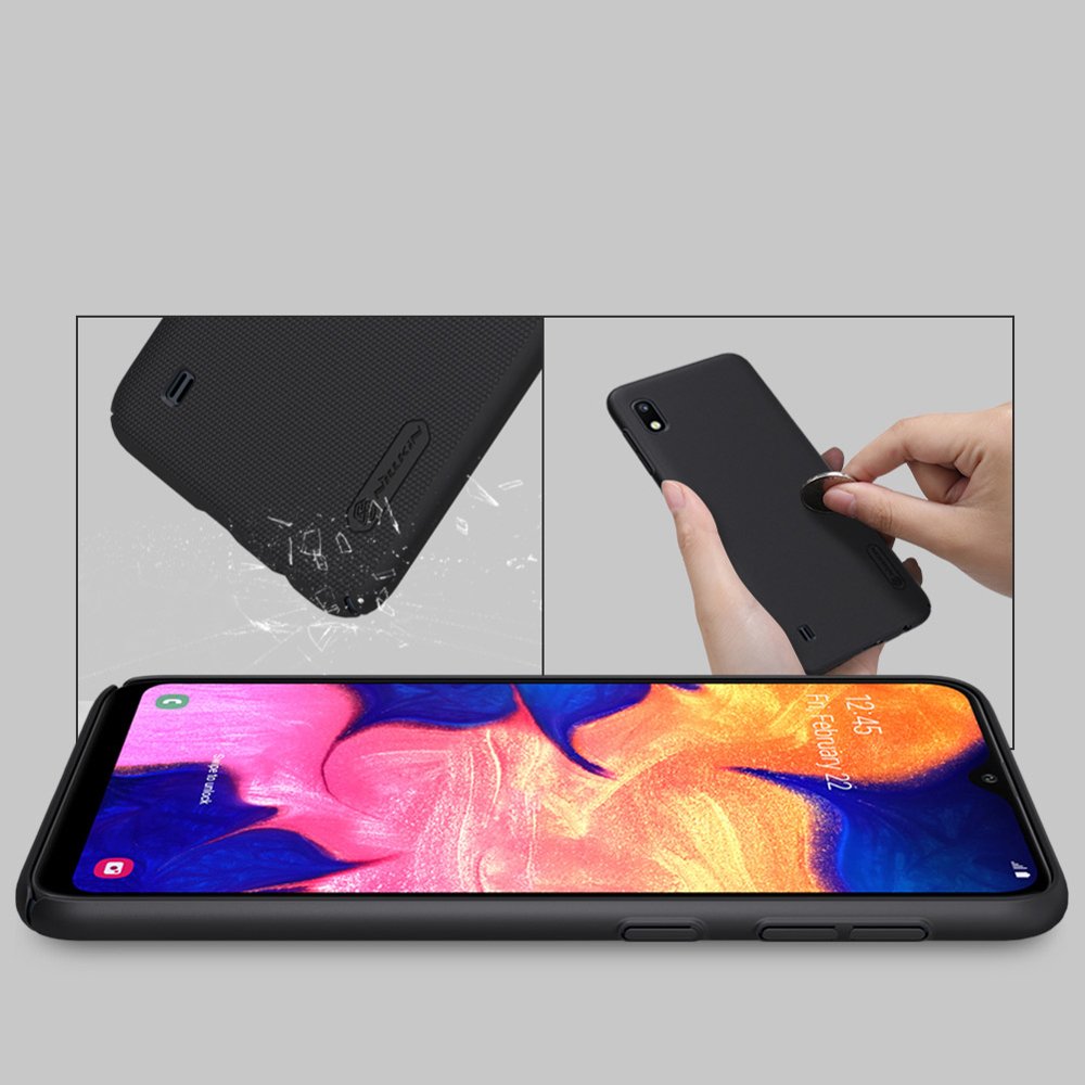Pokrowiec Nillkin Super Frosted Shield czarny Samsung Galaxy A10 / 7 Pokrowiec Nillkin Super Frosted Shield czarny Samsung Galaxy A10 / 7