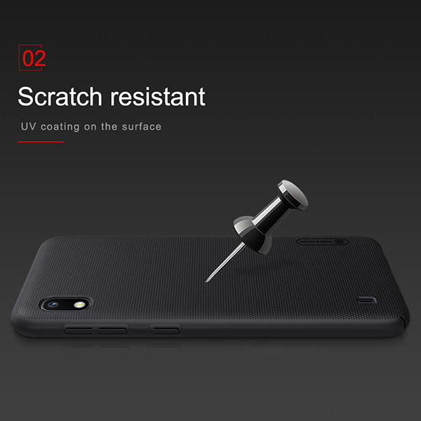 Pokrowiec Nillkin Super Frosted Shield czarny Samsung Galaxy A10 / 12 Pokrowiec Nillkin Super Frosted Shield czarny Samsung Galaxy A10 / 12