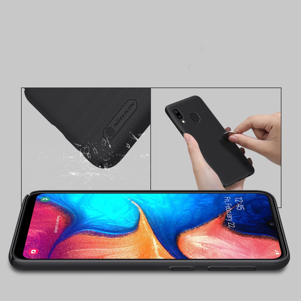 Pokrowiec Nillkin Super Frosted Shield czarny Samsung Galaxy A20e / 7