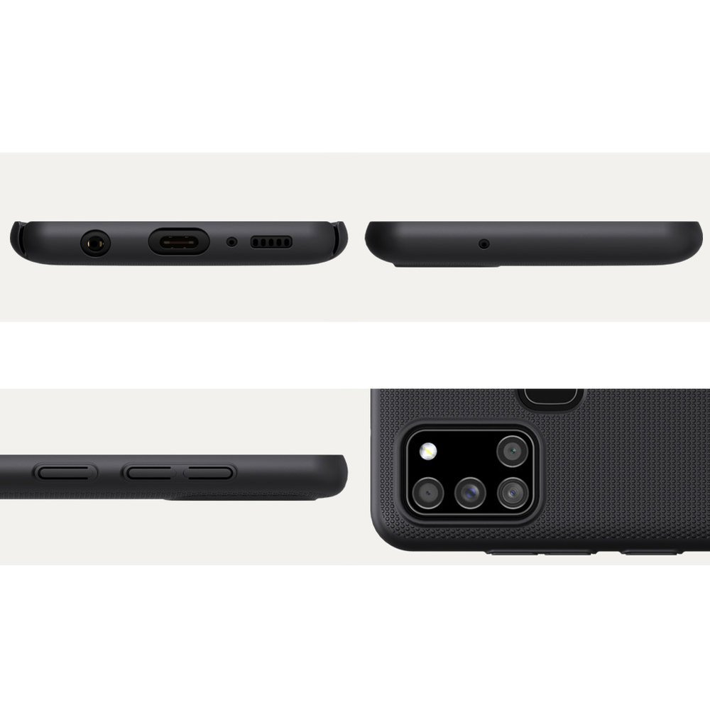 Pokrowiec Nillkin Super Frosted Shield czarny Samsung Galaxy A21s / 10 Pokrowiec Nillkin Super Frosted Shield czarny Samsung Galaxy A21s / 10