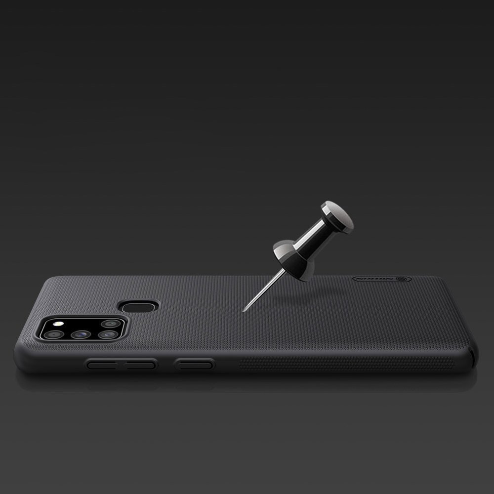 Pokrowiec Nillkin Super Frosted Shield czarny Samsung Galaxy A21s / 12 Pokrowiec Nillkin Super Frosted Shield czarny Samsung Galaxy A21s / 12