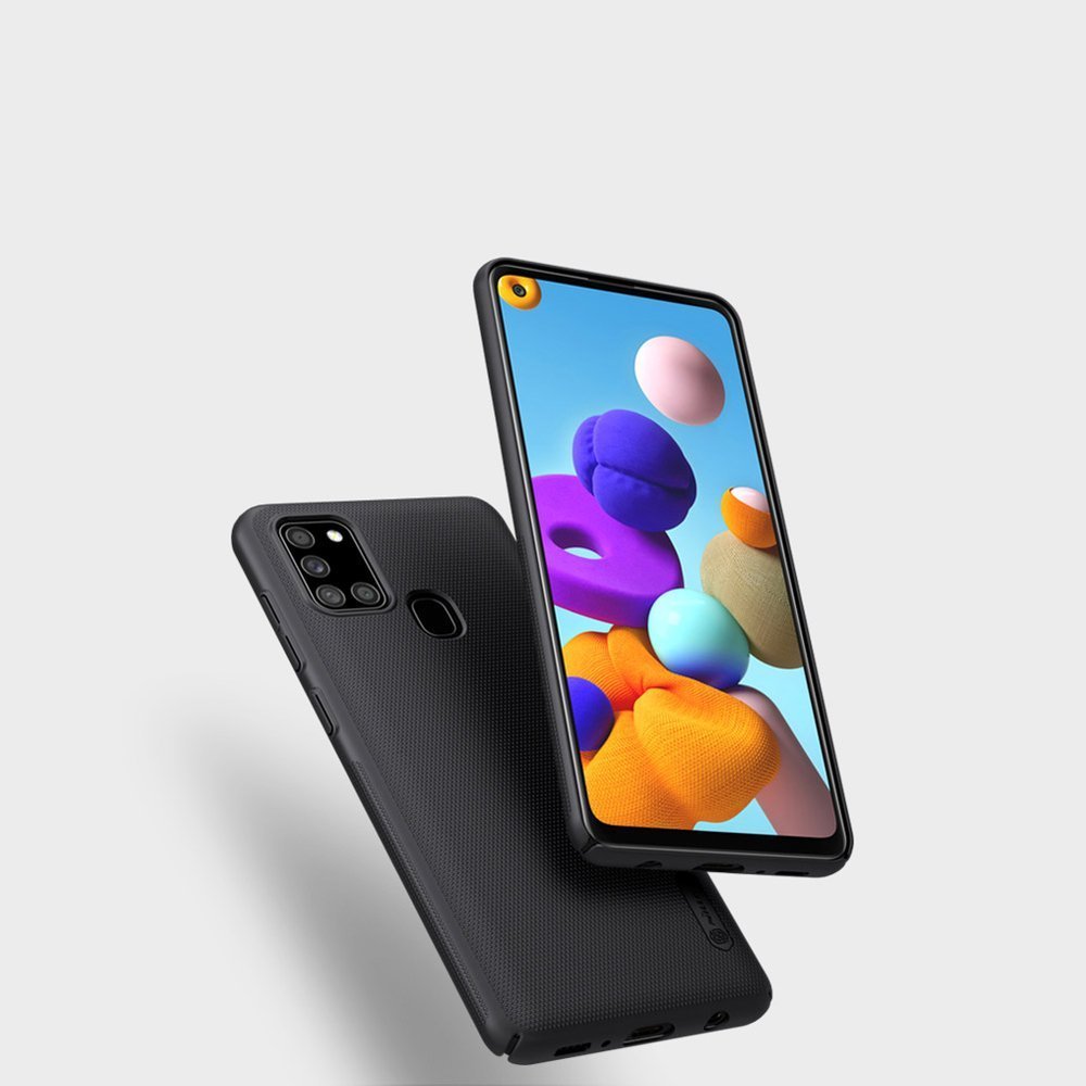 Pokrowiec Nillkin Super Frosted Shield czarny Samsung Galaxy A21s / 5 Pokrowiec Nillkin Super Frosted Shield czarny Samsung Galaxy A21s / 5