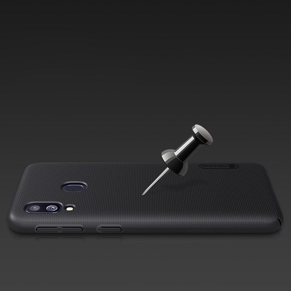 Pokrowiec Nillkin Super Frosted Shield czarny Samsung Galaxy A40 / 12 Pokrowiec Nillkin Super Frosted Shield czarny Samsung Galaxy A40 / 12