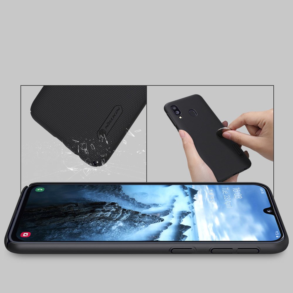 Pokrowiec Nillkin Super Frosted Shield czarny Samsung Galaxy A40 / 8 Pokrowiec Nillkin Super Frosted Shield czarny Samsung Galaxy A40 / 8